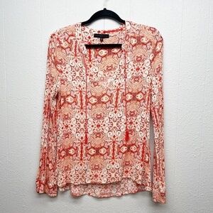 Sanctuary Bohemian Hippie Tasseled Cottagecore Gardencore Womens Top Size Large